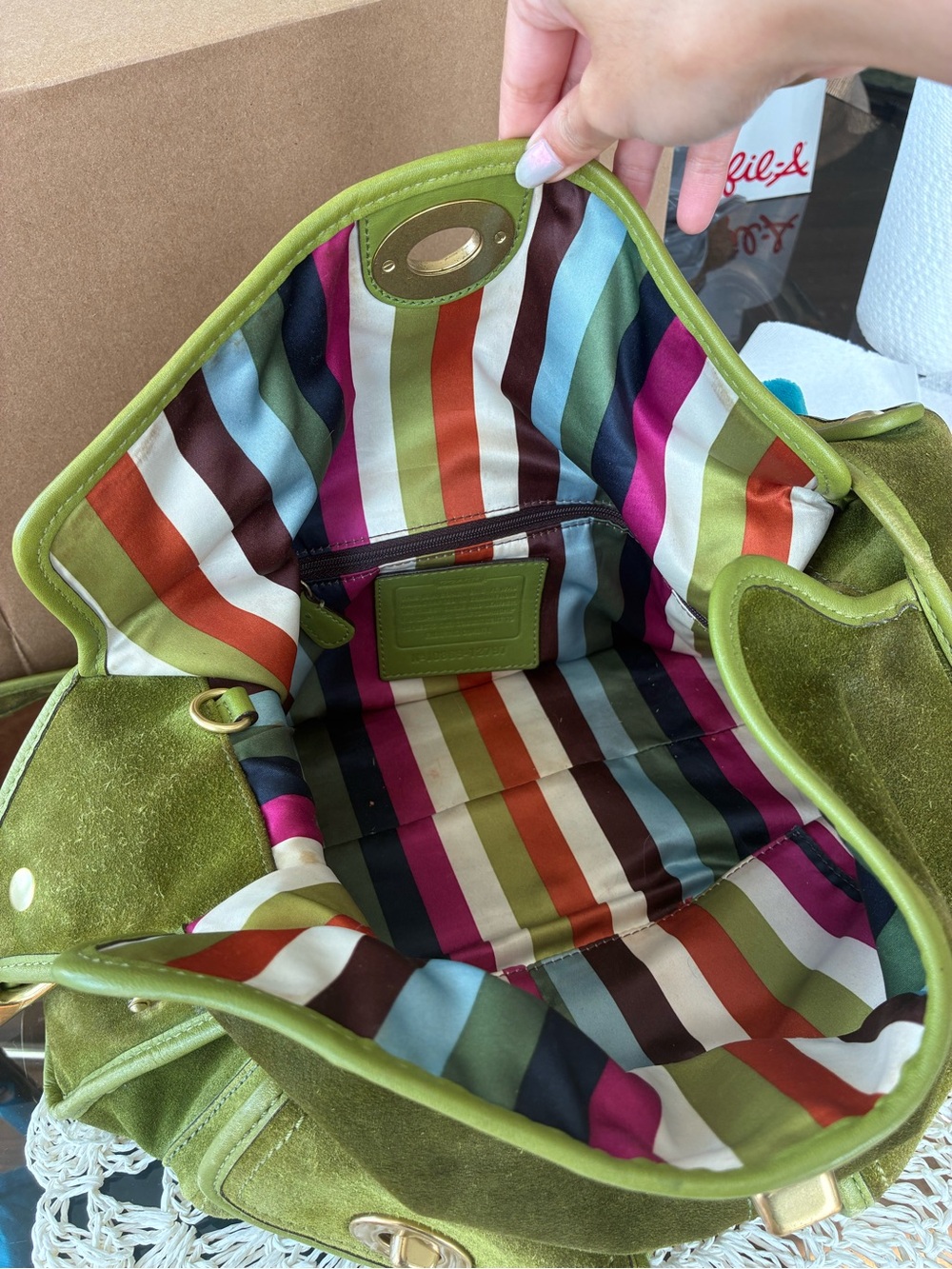 Coach 65th anniversary green haversack bleeker - Picture 4 of 8